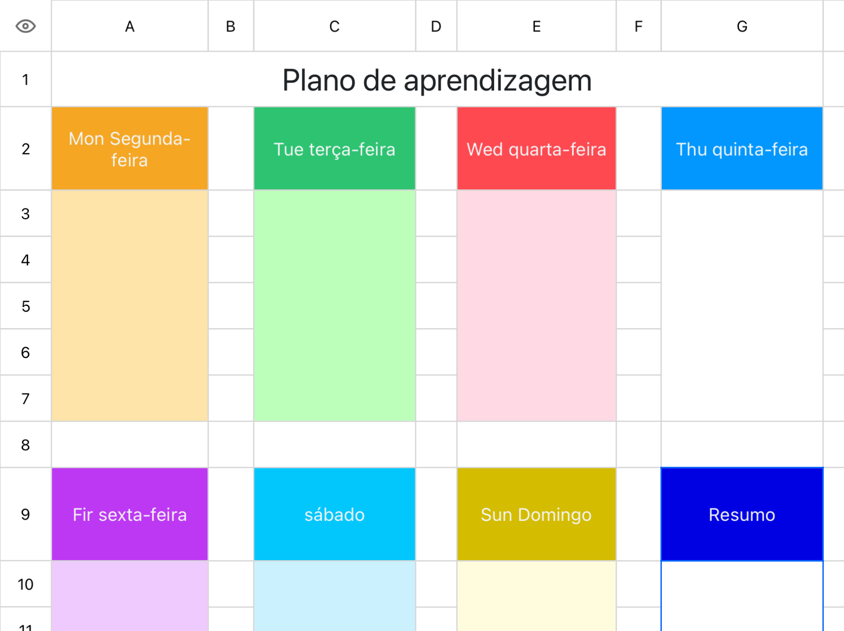 Plano de Aprendizagem 1